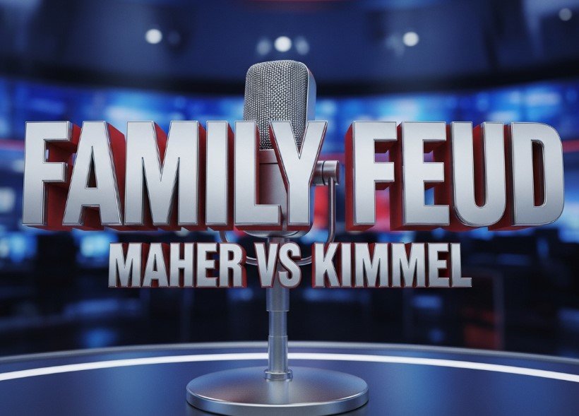 Bill Maher speaking on Real Time set HBO political commentary