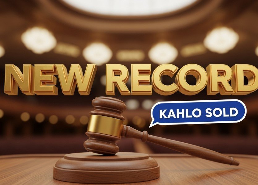 Frida Kahlo auction record painting hammer price art market news