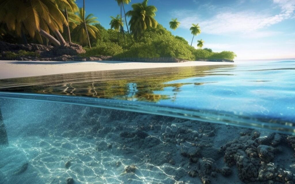 Polynesian ocean scene