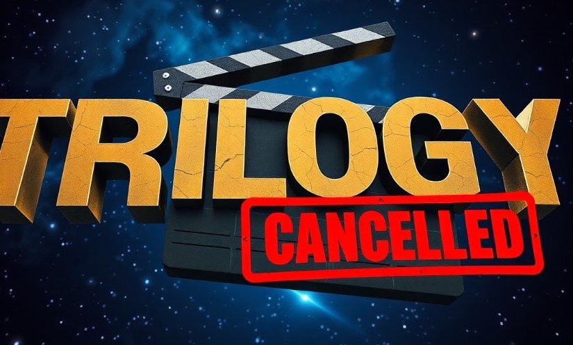 Rian Johnson Star Wars trilogy cancellation news update graphic