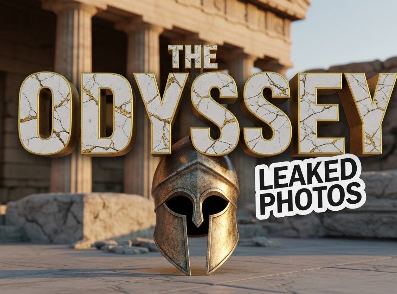 Robert Pattinson and Zendaya filming Christopher Nolan The Odyssey movie set