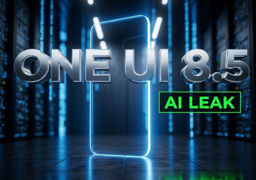 Samsung Galaxy S26 One UI 8.5 beta software code on screen