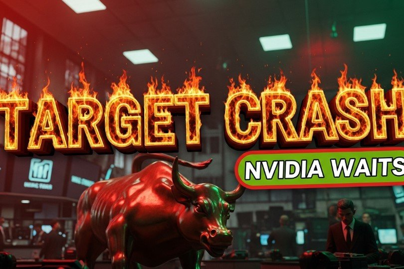 Target stock chart crash red down arrow retail sector loss