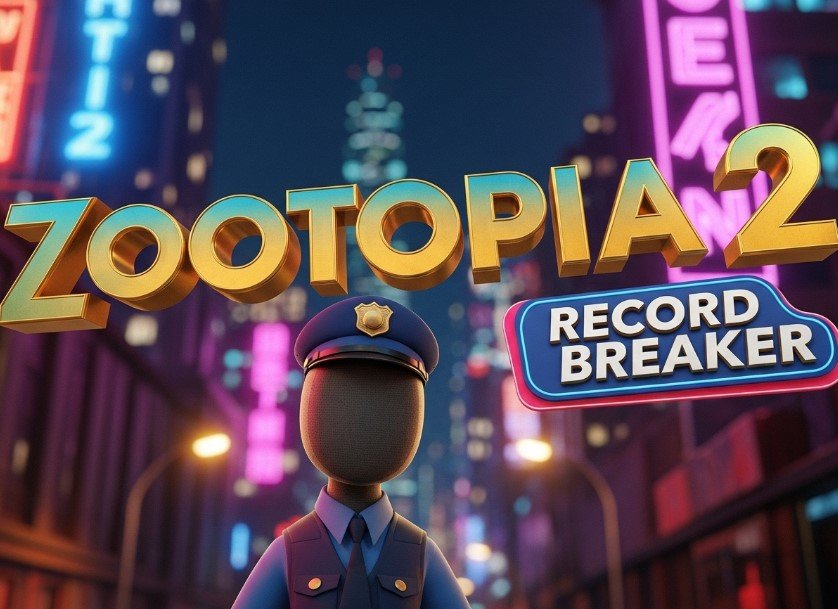 Zootopia 2 global box office records chart background