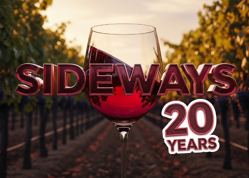 paul giamatti sideways wine glass vineyard sunset concept