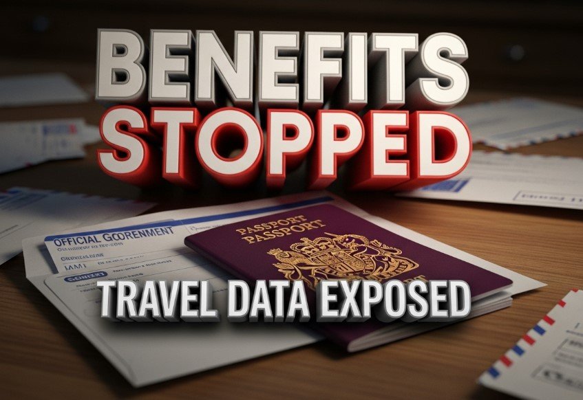 uk passport and child benefit letter on table