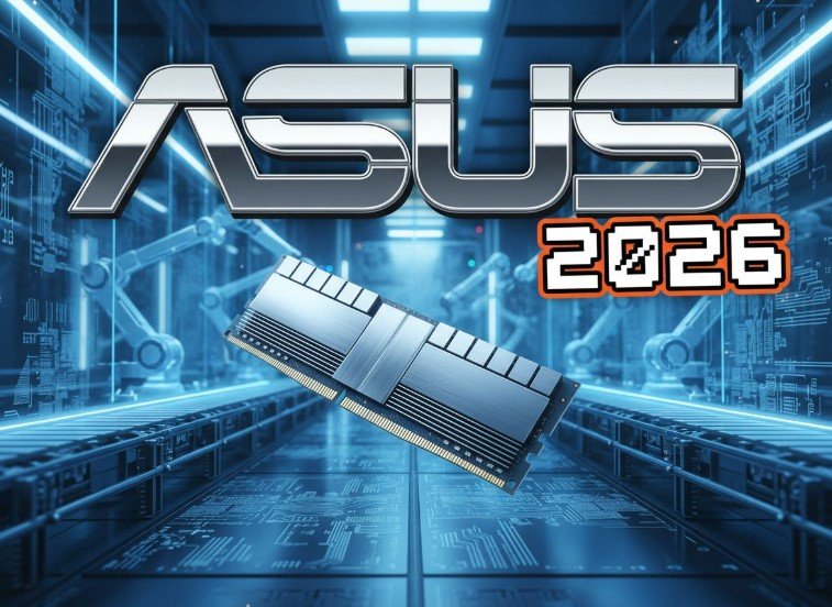 ASUS ROG motherboard with DDR5 RAM slots close up