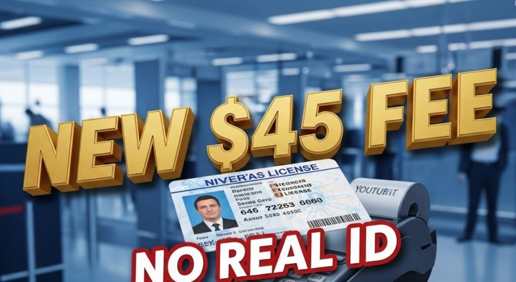 Airport security checkpoint sign showing real id requirements and passport scanner