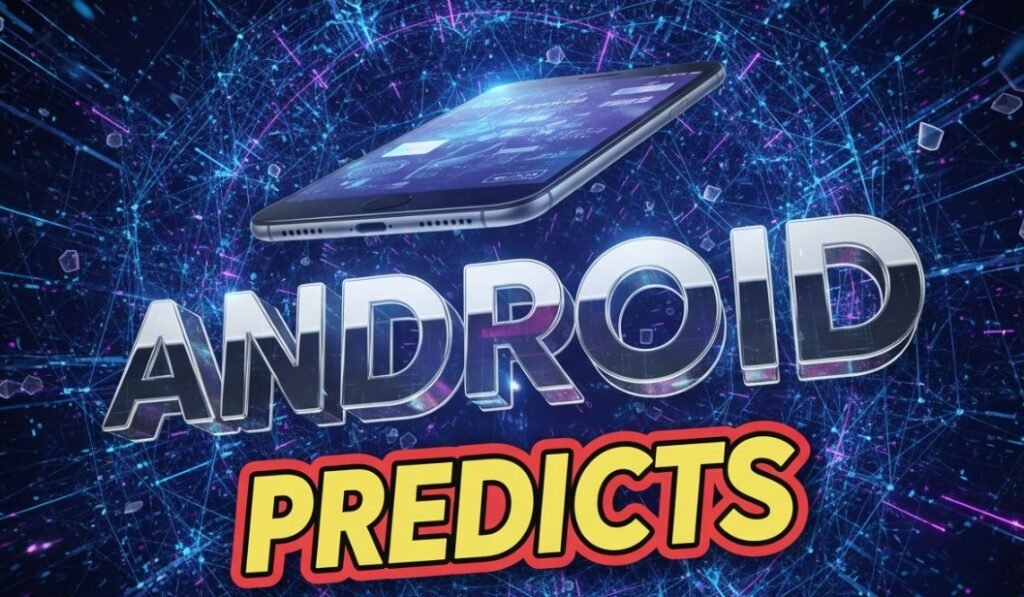  Android phone displaying predictive app shortcuts on screen