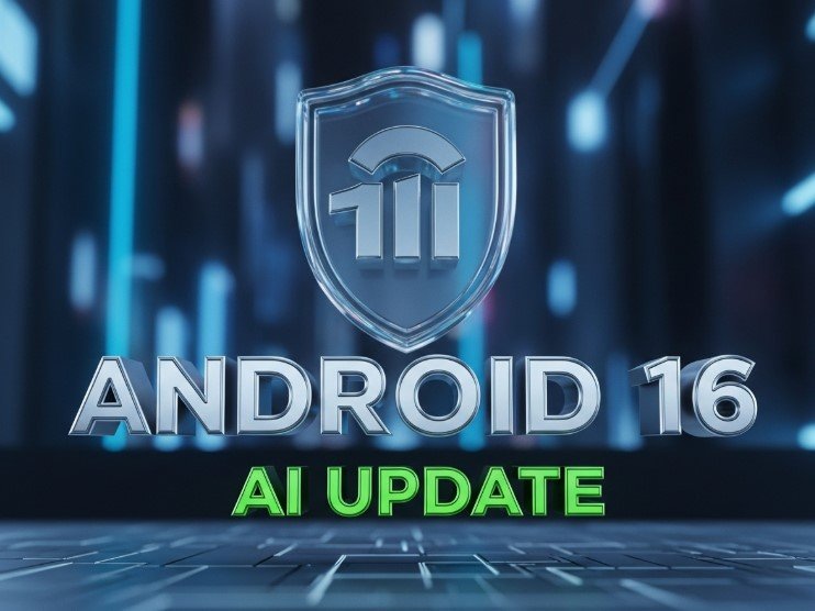 Android smartphone displaying new AI notification summary and scam detection warning screen