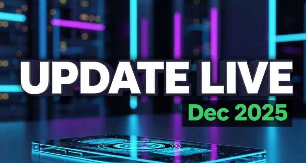 Android smartphone screen displaying december 2025 system update notification