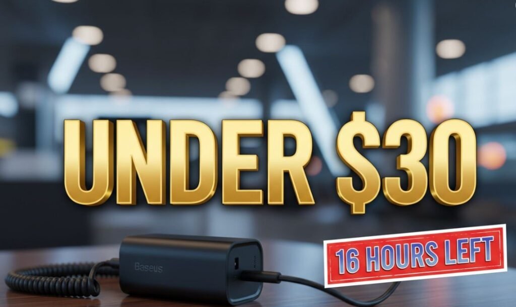 Baseus Enercore CJ11 67W fast charger black on desk