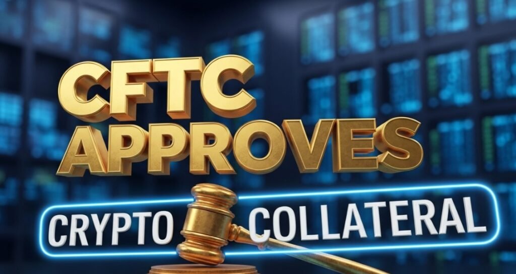 Bitcoin and tokenized treasury bonds on digital ledger background