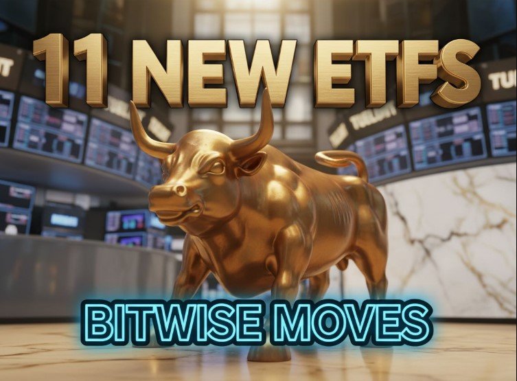 Bitwise crypto strategy etf filing documents on desk concept
