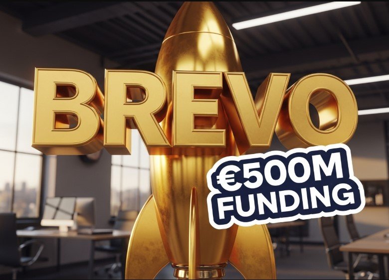  Brevo CEO Armand Thiberge office headquarters building branding logo sign