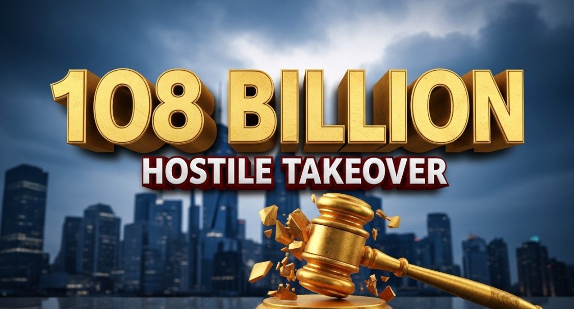 David Ellison Paramount Skydance hostile takeover Warner Bros Discovery logo concept
