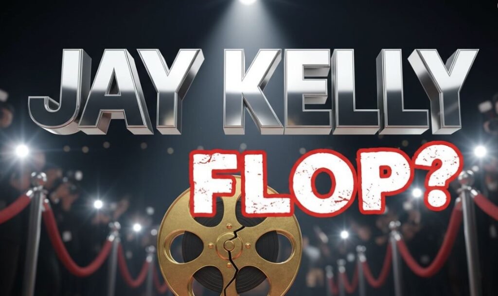 George Clooney and Adam Sandler standing together in Jay Kelly movie scene