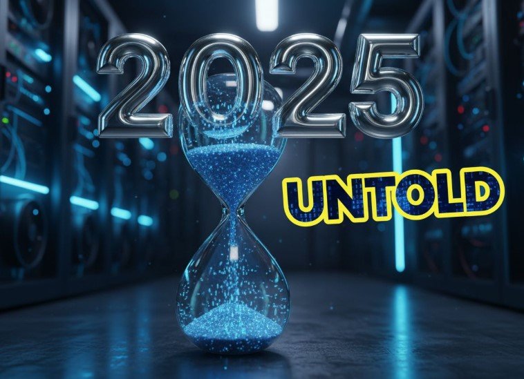 Glowing futuristic microchip representing artificial intelligence innovation 2025