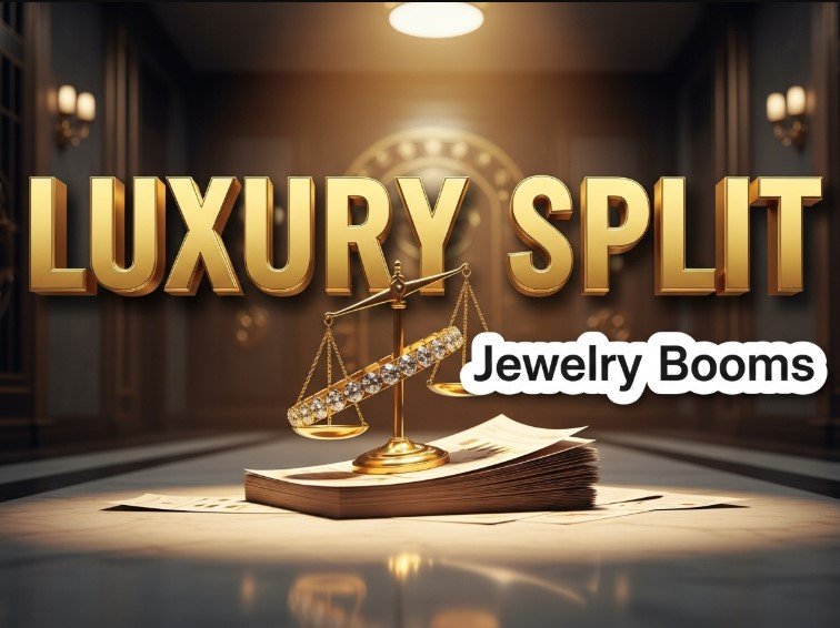 Gold diamond jewelry rings stack luxury finance concept