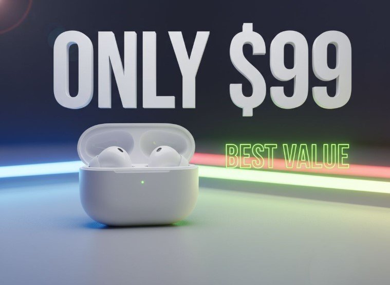  Google Pixel Buds A-Series white earbuds case open on table