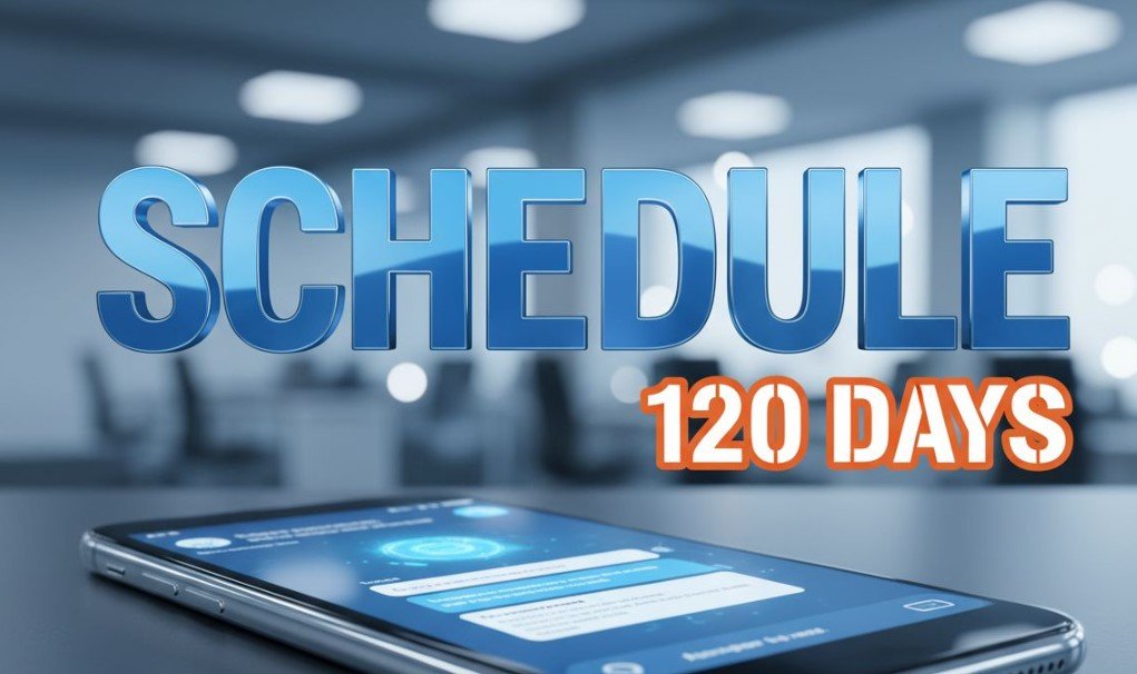 Google chat logo on smartphone screen with calendar icon background