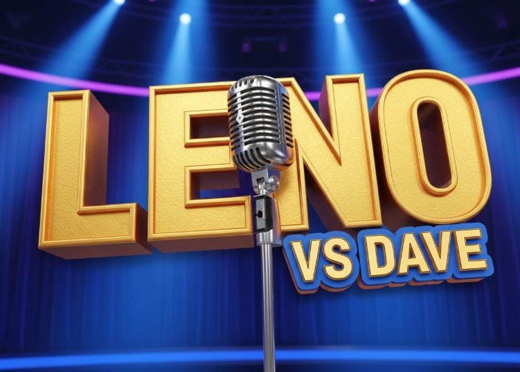 Jay Leno stand up microphone vs David Letterman glasses conflict