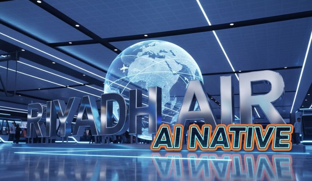 Riyadh Air digital concierge artificial intelligence interface concept