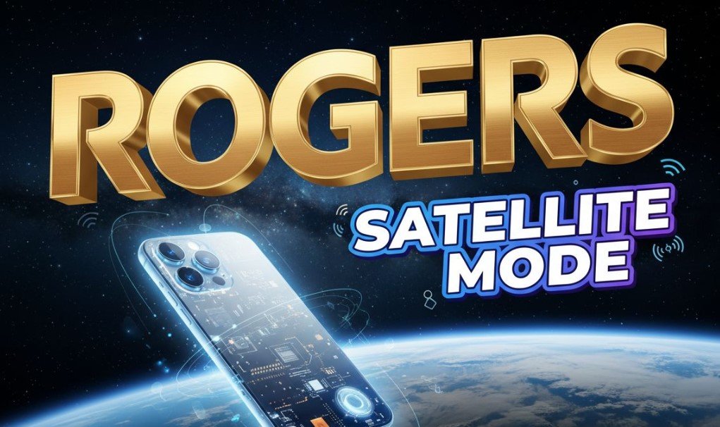 Rogers satellite mobile service starlink connection smartphone space concept