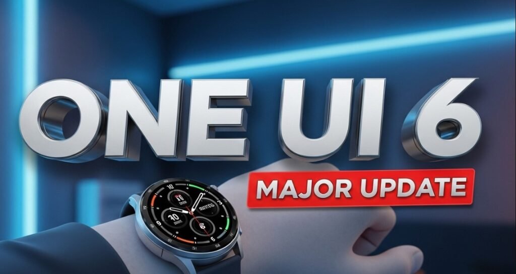 Samsung Galaxy Watch 6 displaying One UI 6 software update screen