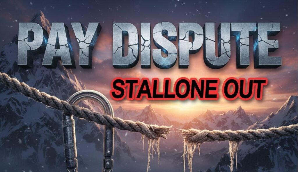 Sylvester Stallone Cliffhanger movie reboot lawsuit climbing gear concept