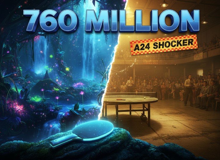 Timothee Chalamet Marty Supreme box office success vs Avatar Fire and Ash