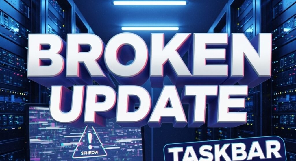 Windows 11 enterprise black screen error with broken taskbar code