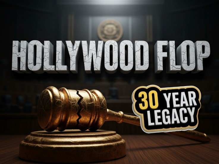  classic film reel burning with city skyline background