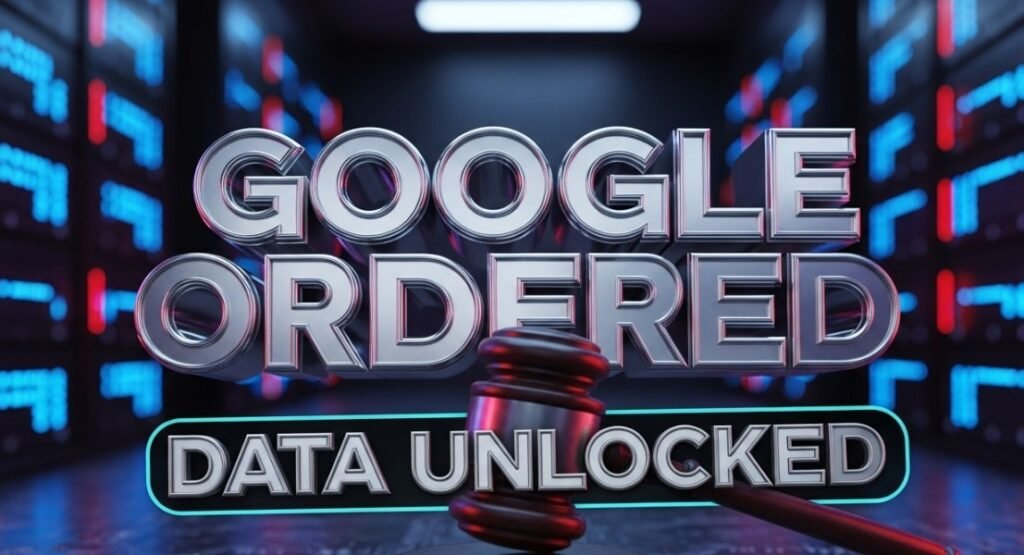 gavel resting on computer server rack antitrust ruling concept