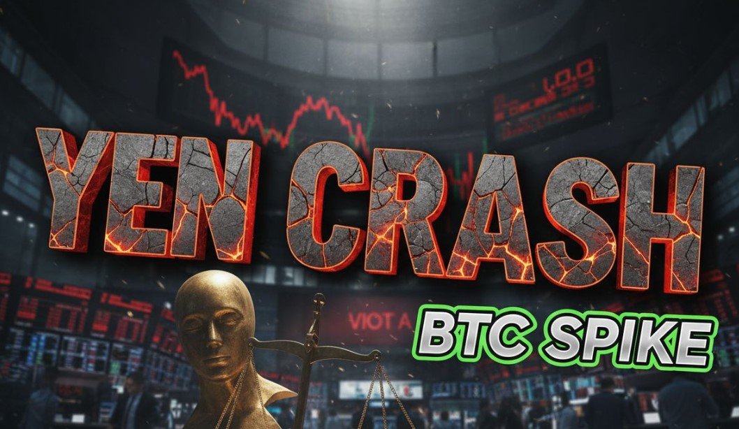 japanese yen banknotes falling chart background bitcoin rise concept