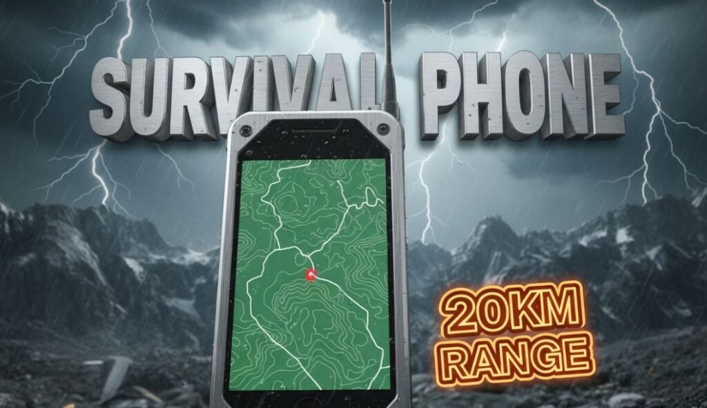  rugged smartphone with antenna and heavy duty protective casing outdoor