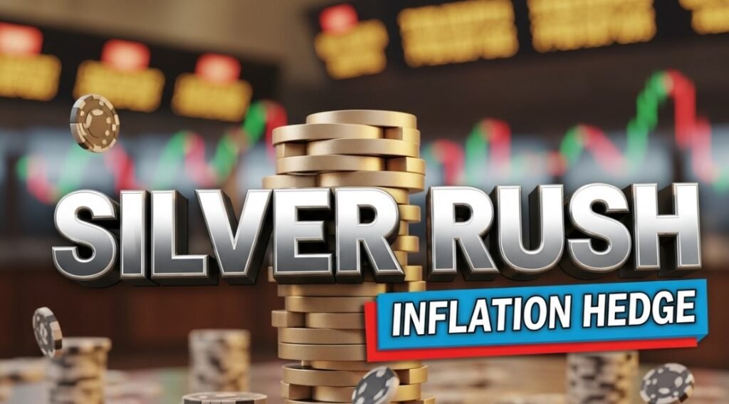 silver bullion bars stacked graph background