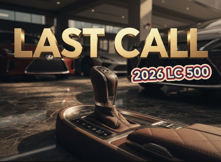  2026 Lexus LC 500 convertible inspiration series V8 engine badge