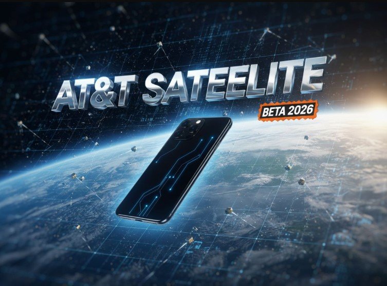  AT&T satellite connectivity smartphone space background AST SpaceMobile