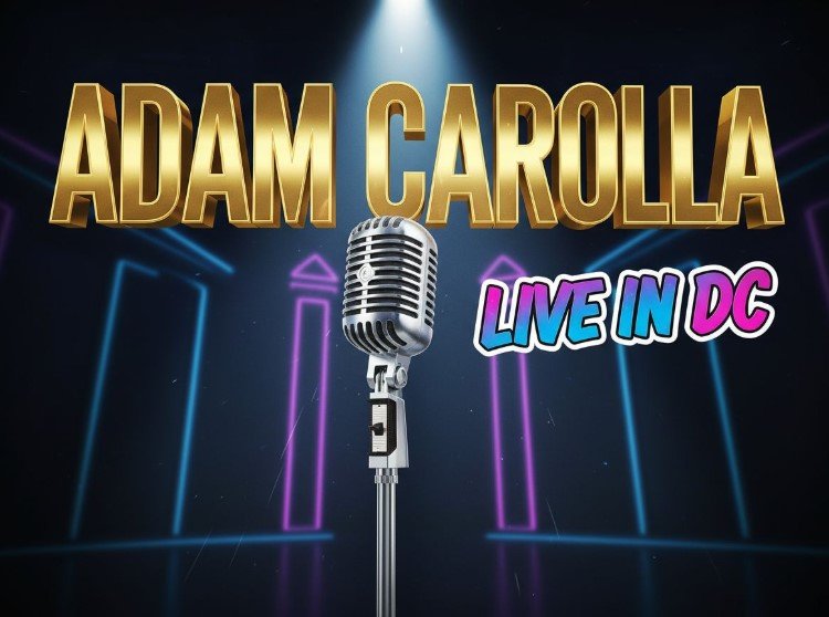  Adam Carolla microphone stand spotlight Kennedy Center stage