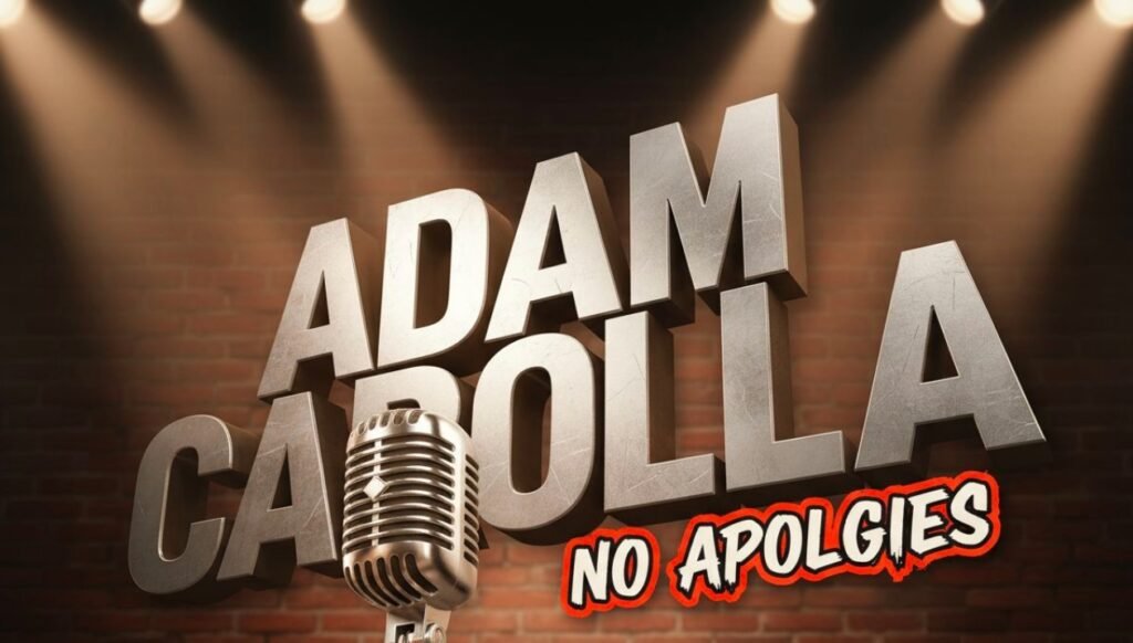Adam Carolla stand up comedy microphone spotlight stage Denver
