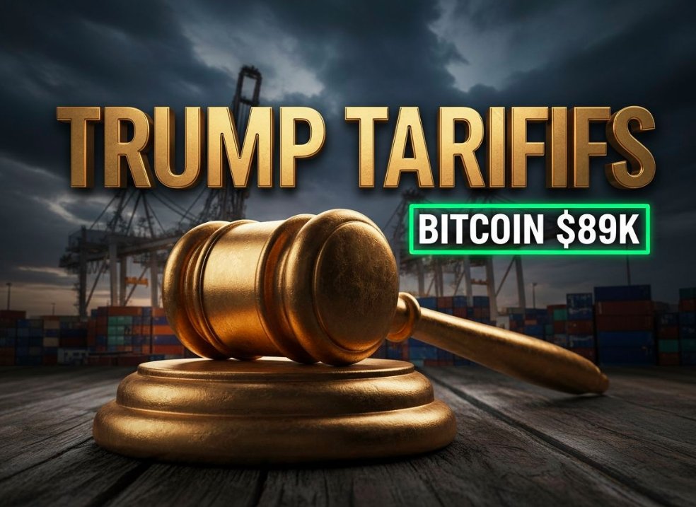 Bitcoin chart showing stability against shipping container background