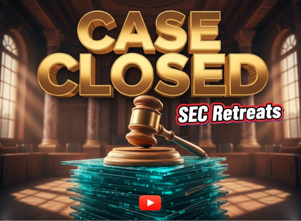 Gemini logo on golden gavel with bitcoin background