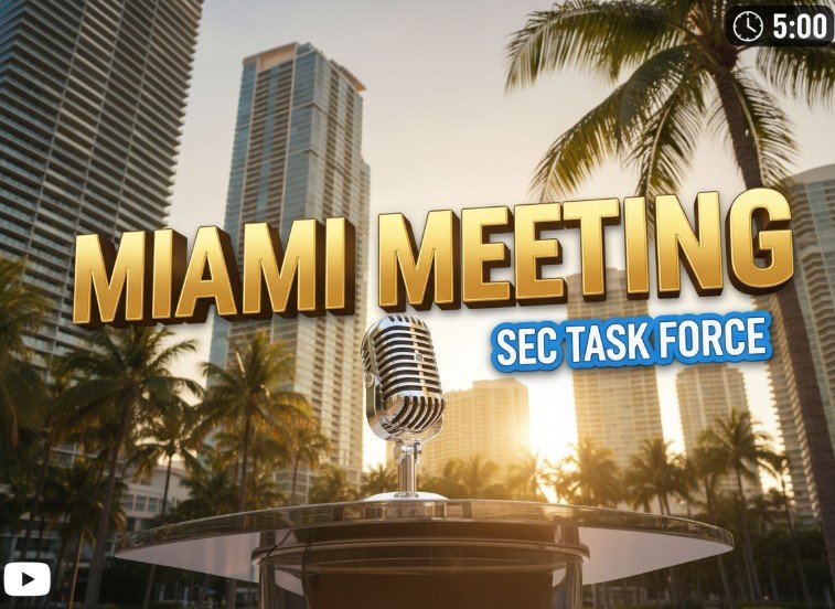 SEC commissioner hester peirce crypto task force miami meeting