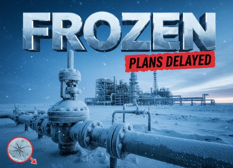 arctic lng 2 project facility construction snow ice