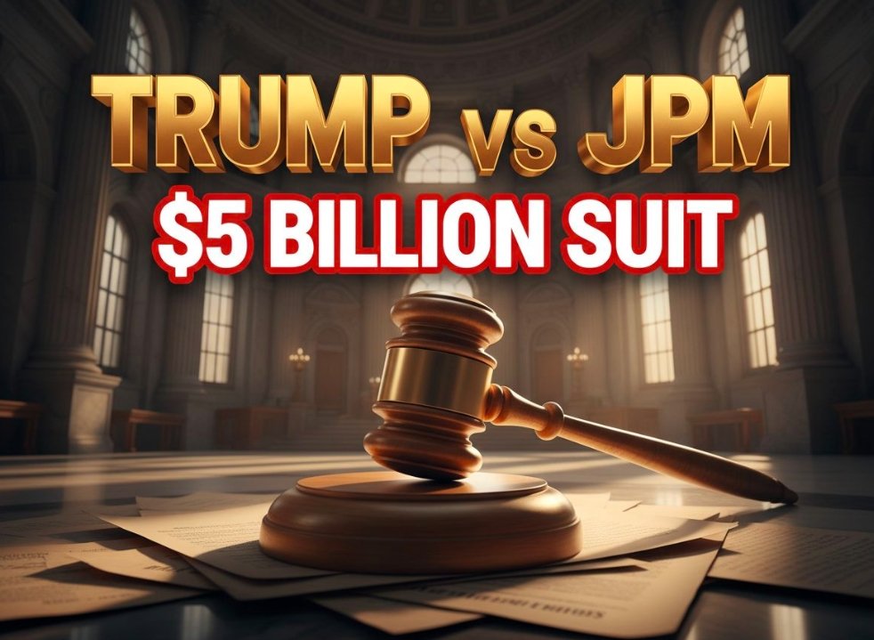 gavel resting on pile of money documents with bank background