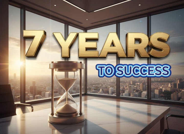  golden hour office desk with laptop and growth charts