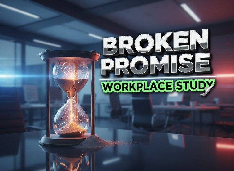 stressed office worker computer screen glitching ai error