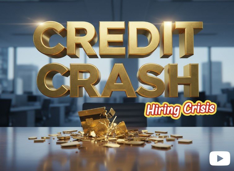 stressed person holding decline credit card bill silhouette