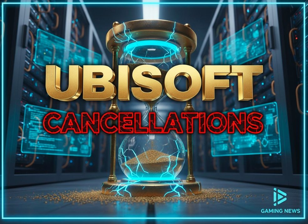 ubisoft logo on office building during sunset